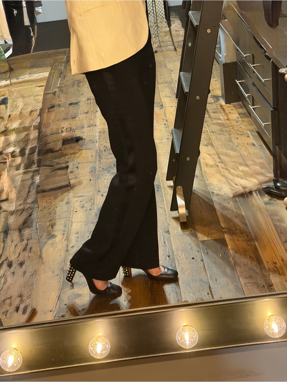 Theory- Tux straight Admiral crepe black dress pants NWOT